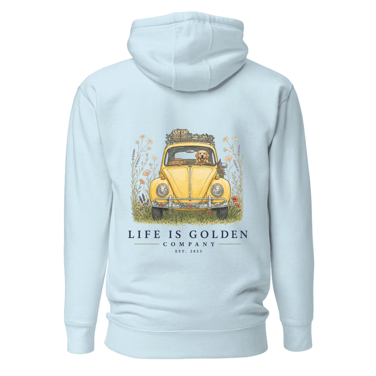 The Wildflower Detour Hoodie — Sky Blue