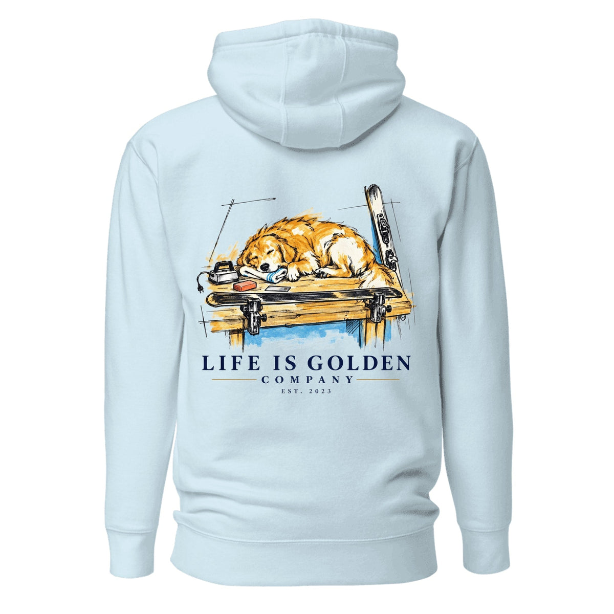 Tuning Break Hoodie — Sky Blue