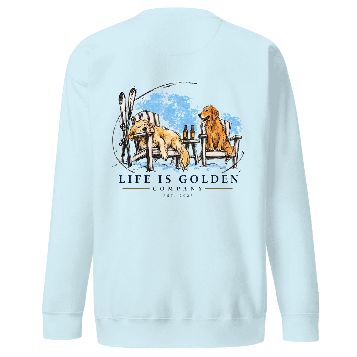 Last Chair Crewneck — Sky Blue