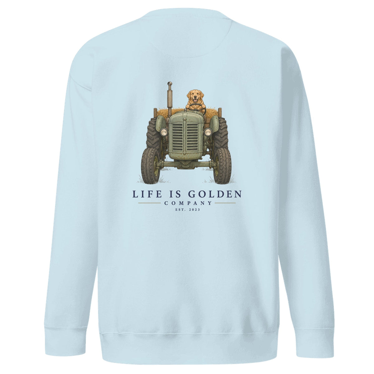 The Hay Haul Crewneck — Sky Blue