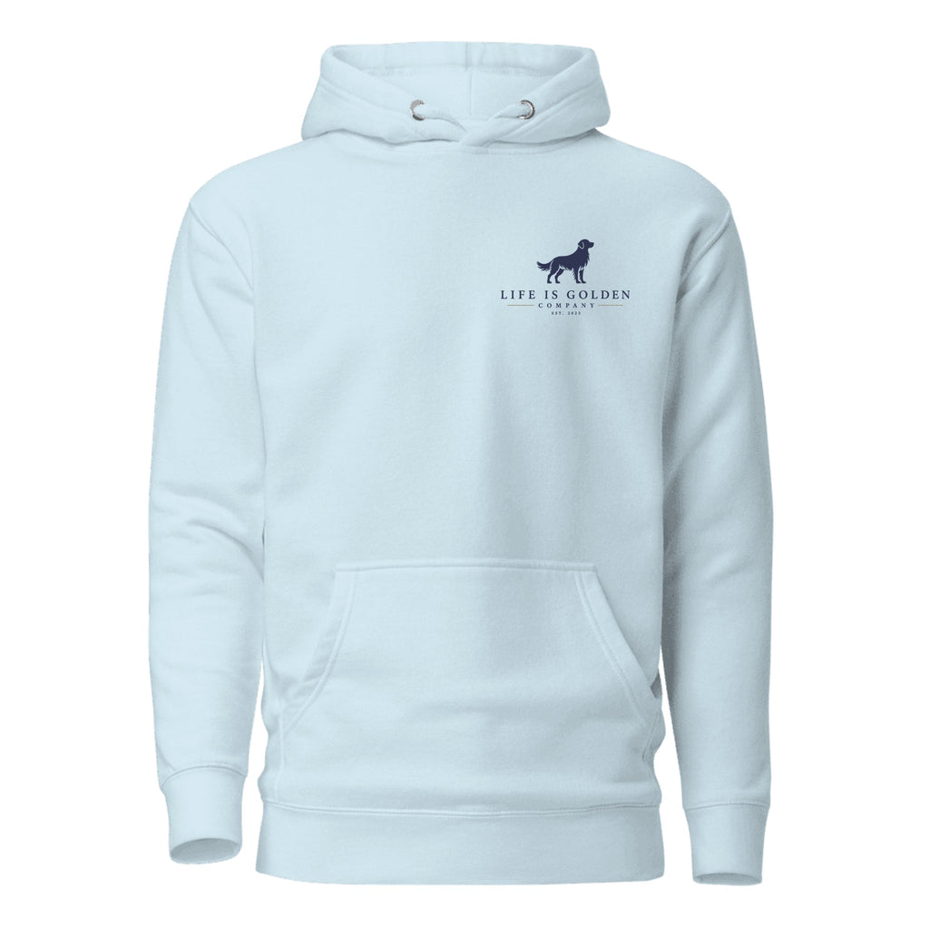 The Barn Chore Hoodie — Sky Blue (front)