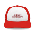 Sleigh Security Dog Trucker Hat — actual Printify digital mockup