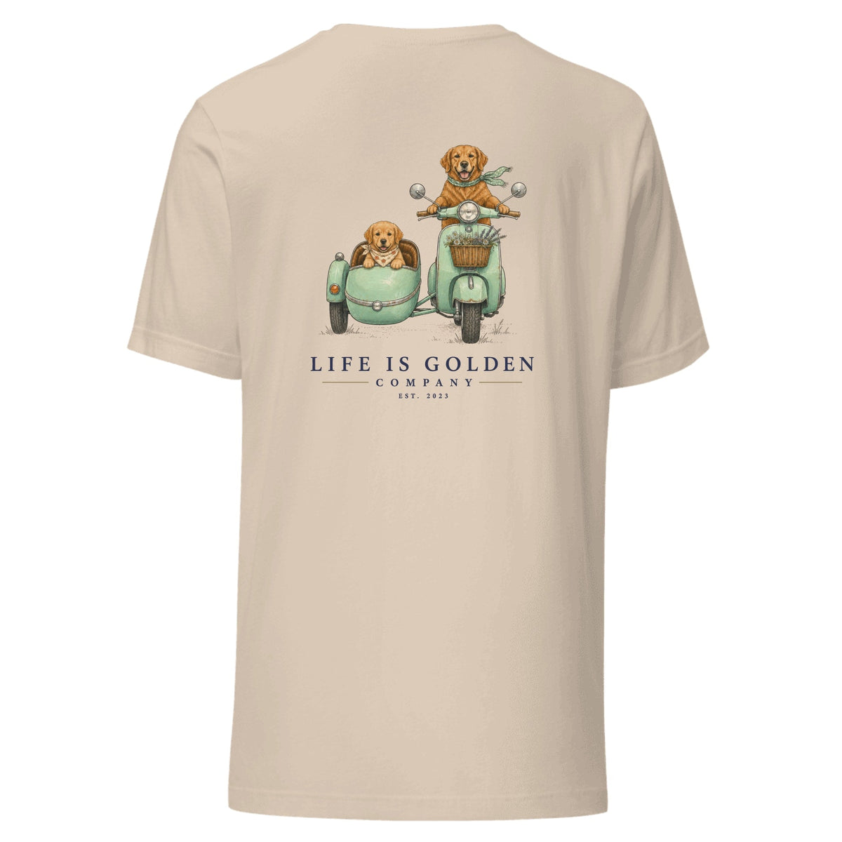 The Sidecar Run Tee — Soft Cream