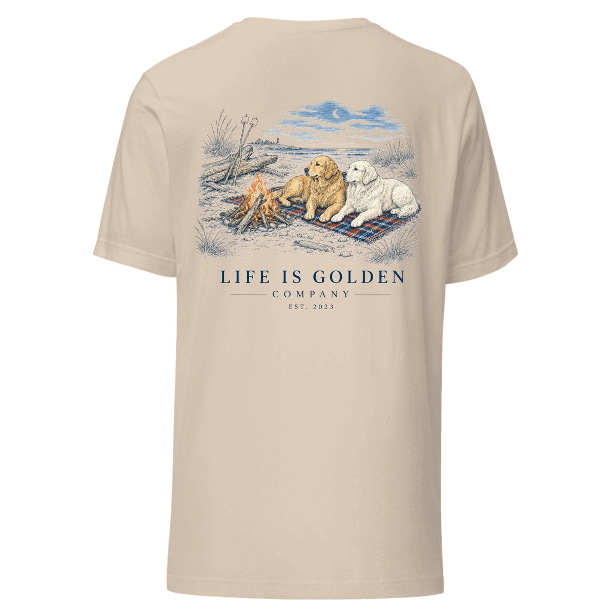 The Last Bonfire Tee — Soft Cream