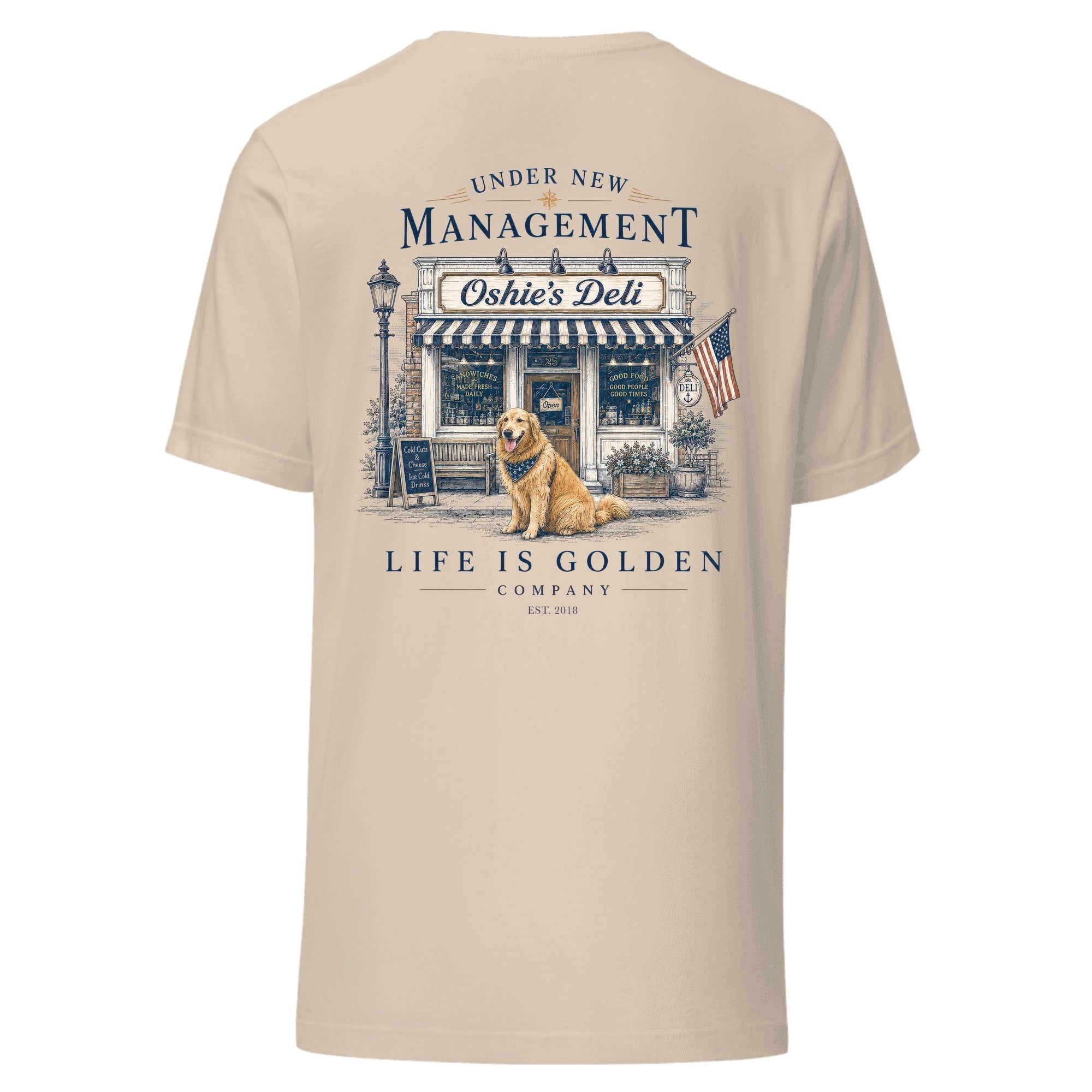 The Deli Manager Tee — Soft Cream