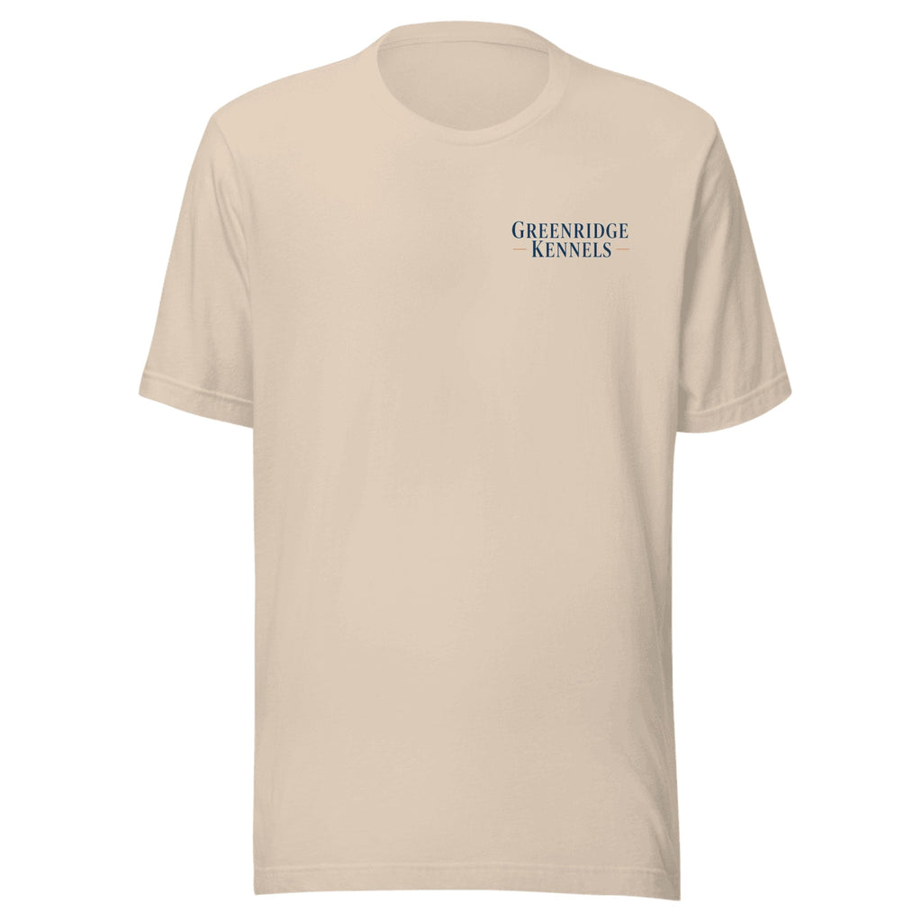 The Still Water Tee — Soft Cream (front)