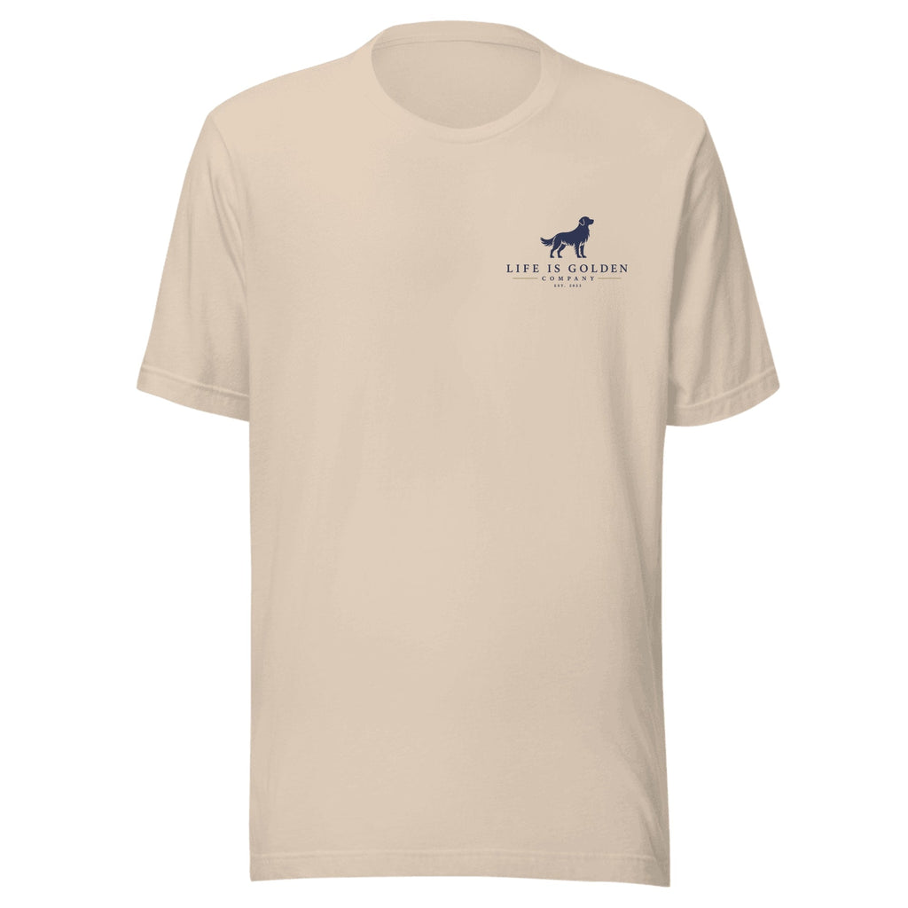 The Base Camp Tee — Soft Cream (front)