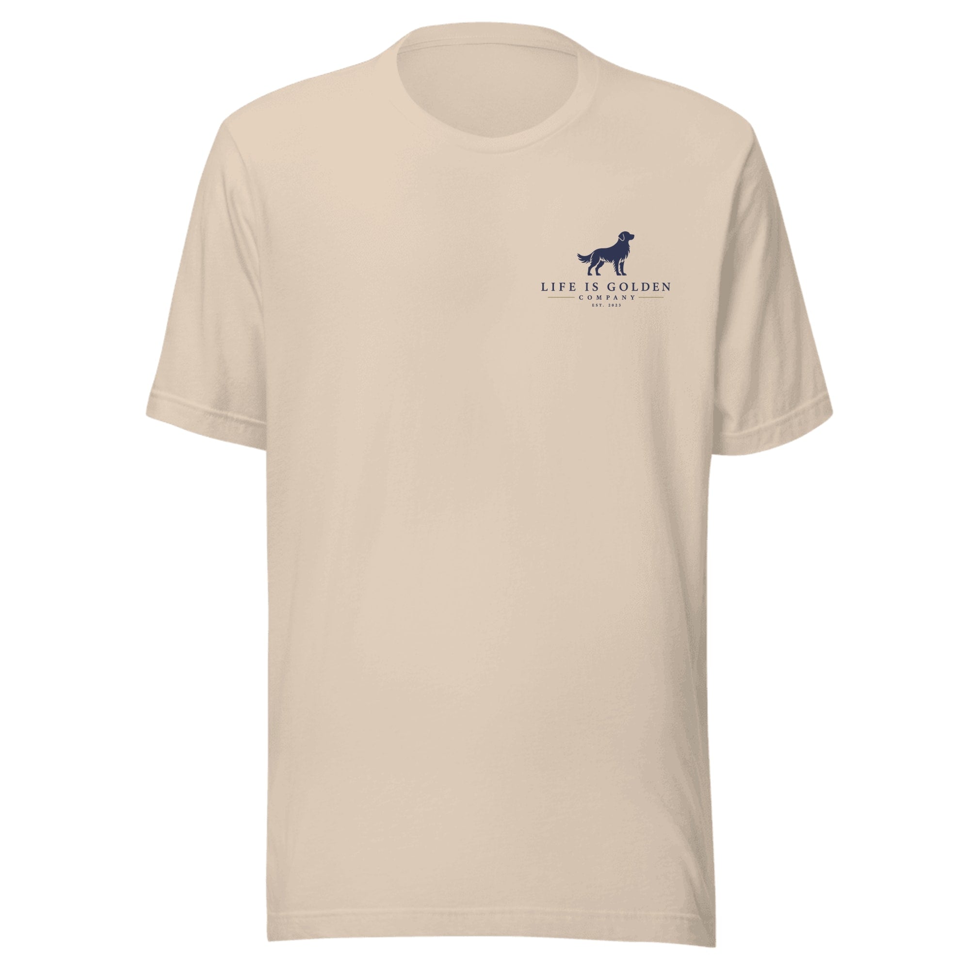 The Base Camp Tee — Soft Cream (front)