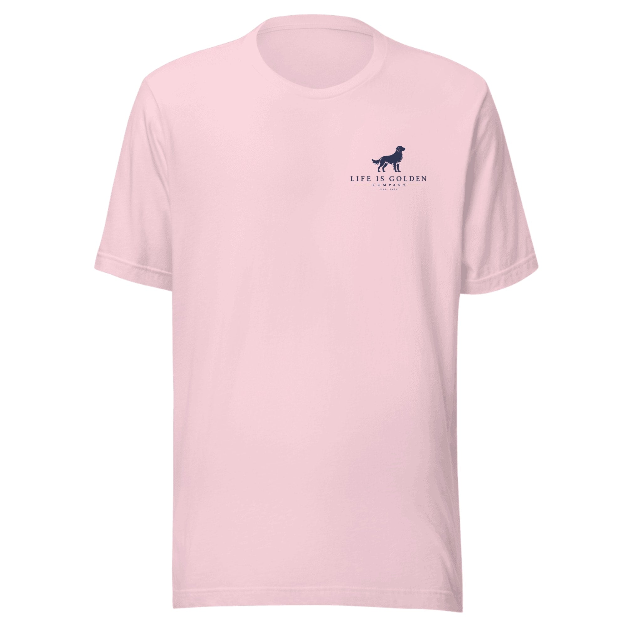 Red, White & English Cream Tee — Soft Pink (front)