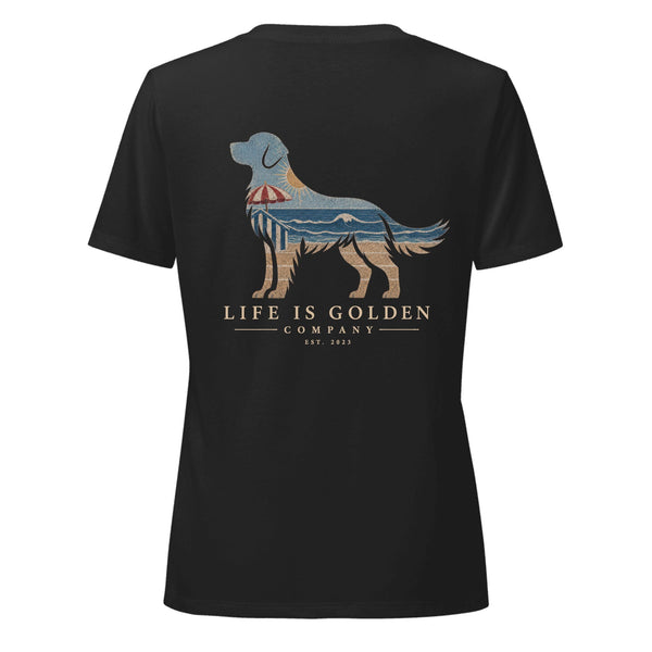 The Beach Day Golden Women's V-Neck