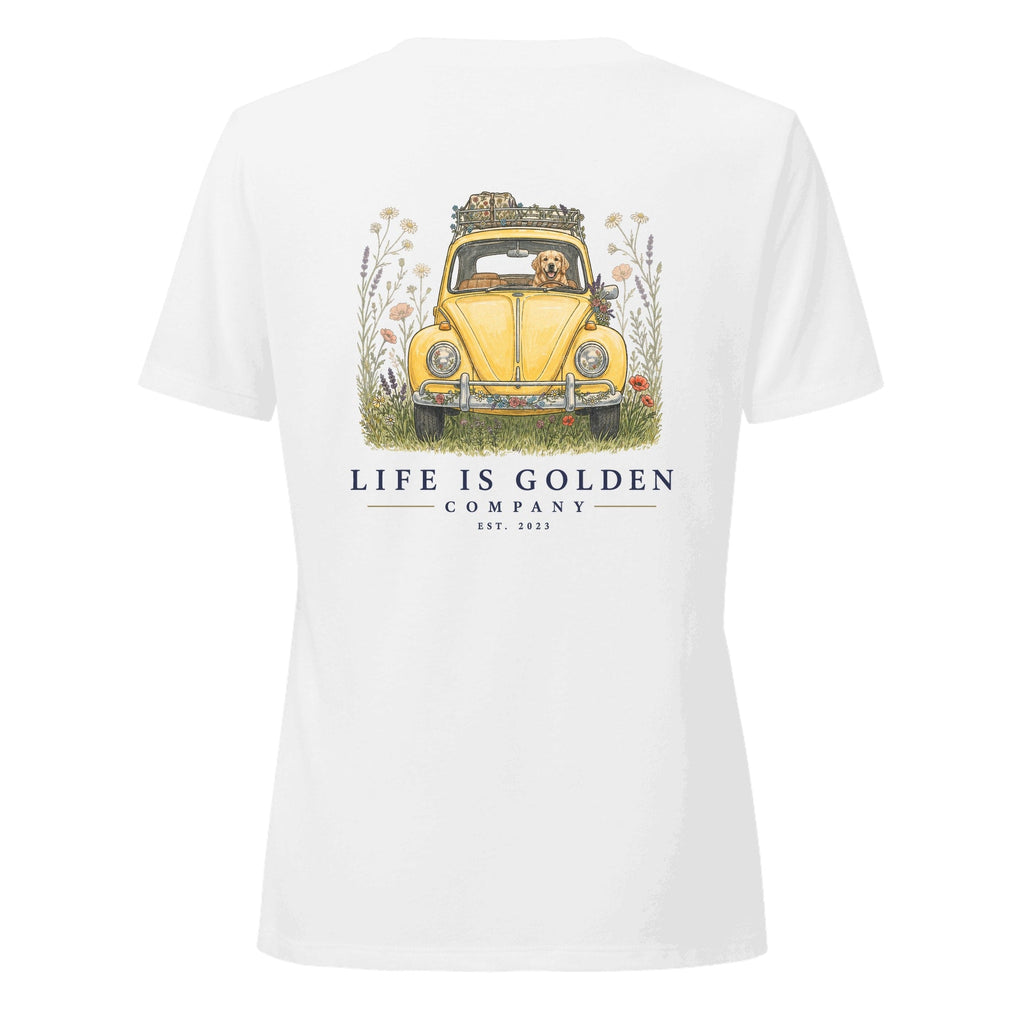 The Wildflower Detour II Women's V-Neck — Solid White Blend