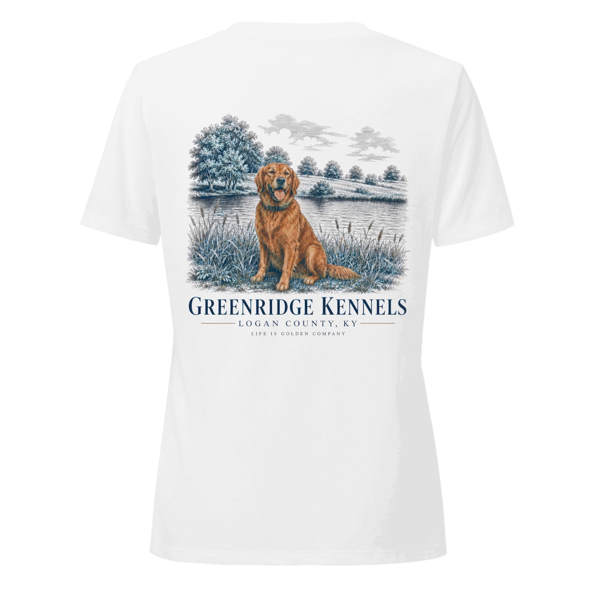 The Still Water Women's V-Neck — Solid White Blend