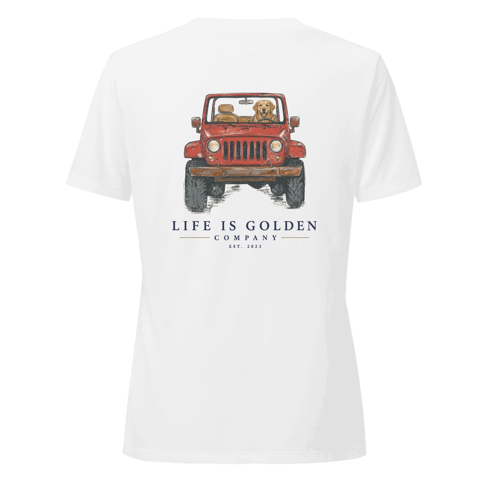 The Top-Down Run Women's V-Neck — Solid White Blend