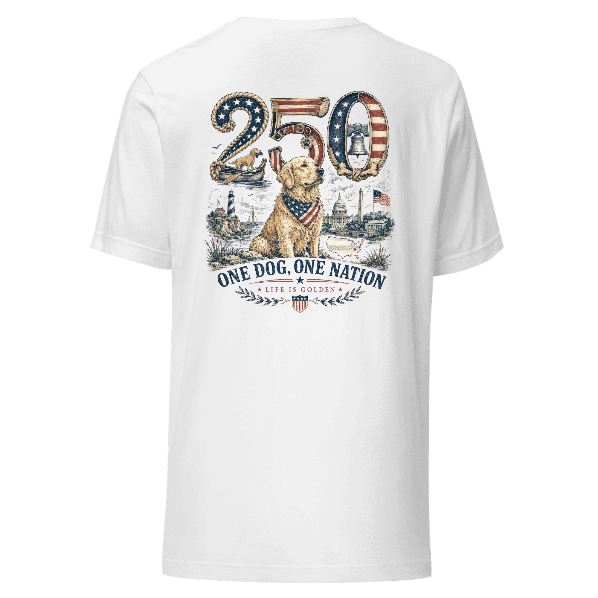 The Semiquincentennial Tee — Solid White Blend