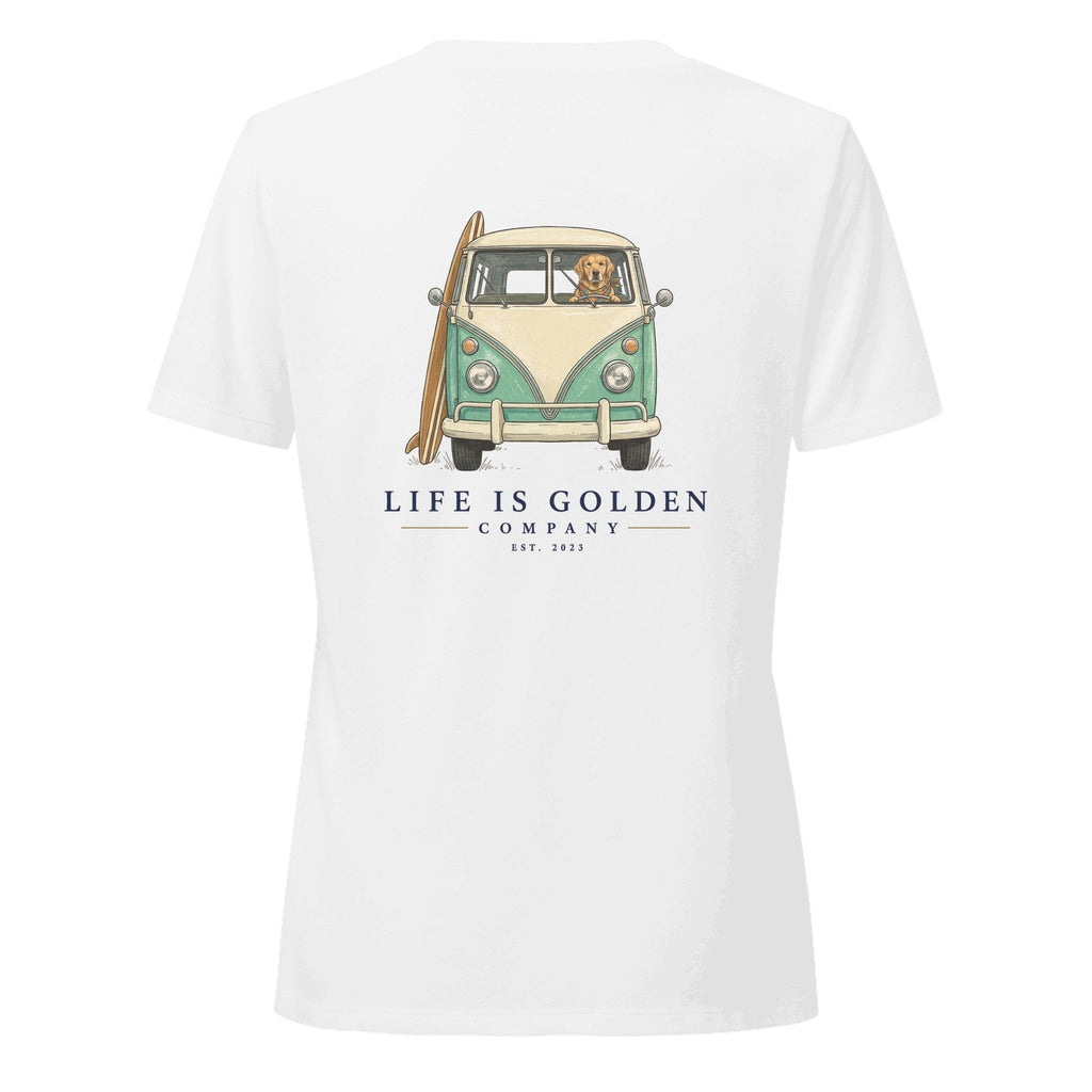 The Board Rider Women's V-Neck — Solid White Blend