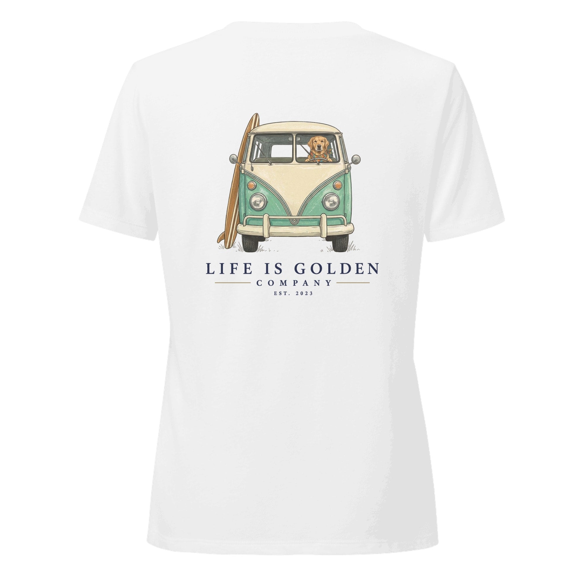 The Board Rider Women's V-Neck — Solid White Blend