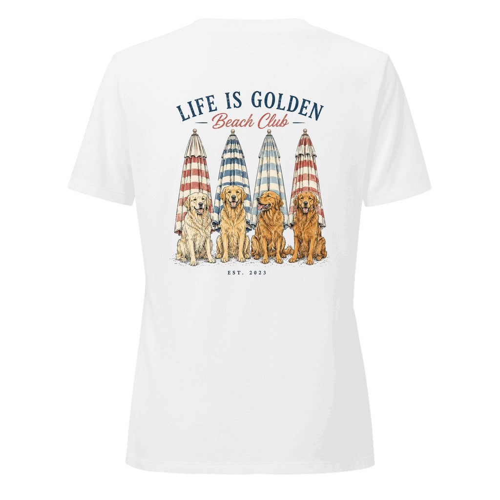 The Umbrella Line Women's V-Neck — Solid White Blend