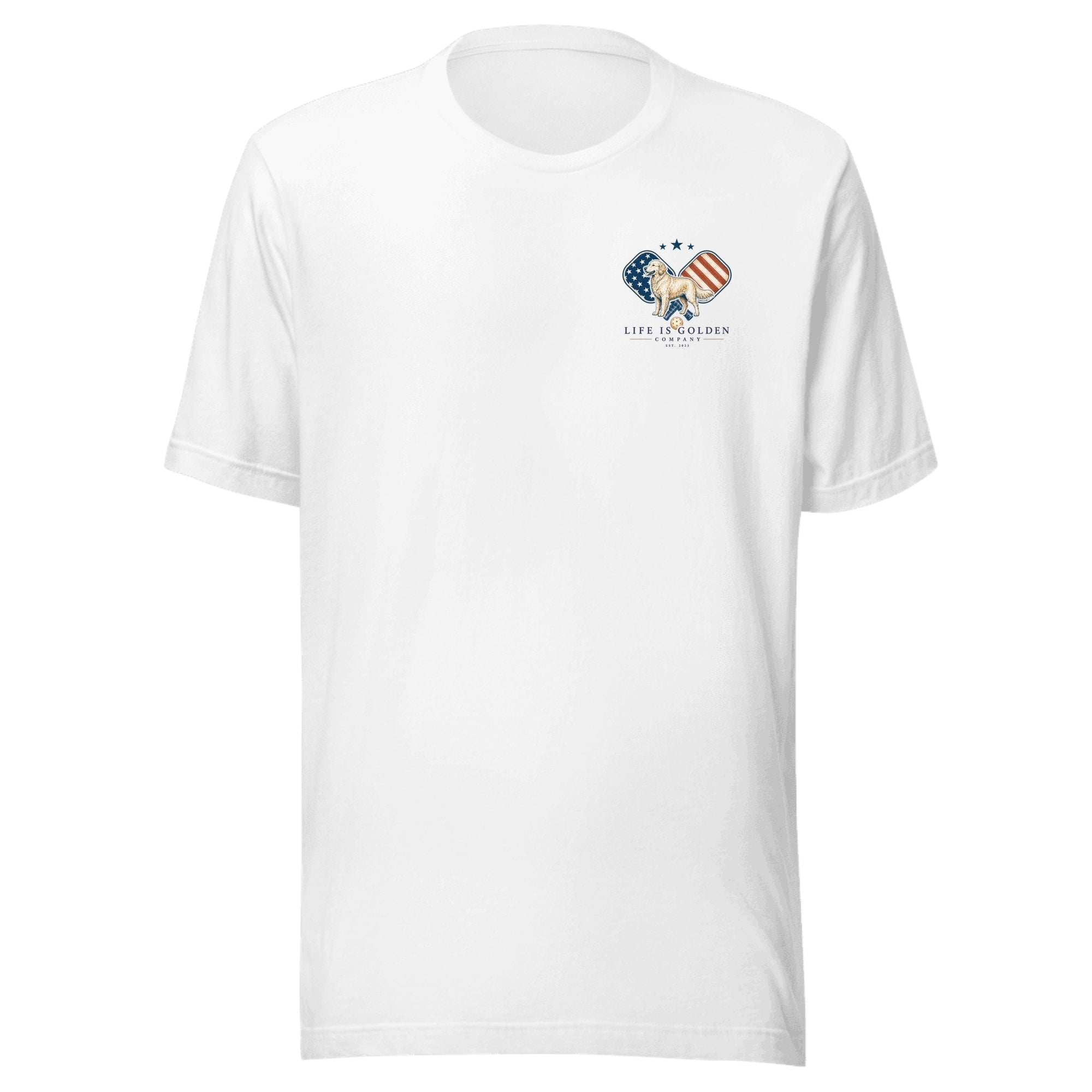The Kitchen Line Tee — Solid White Blend (front)