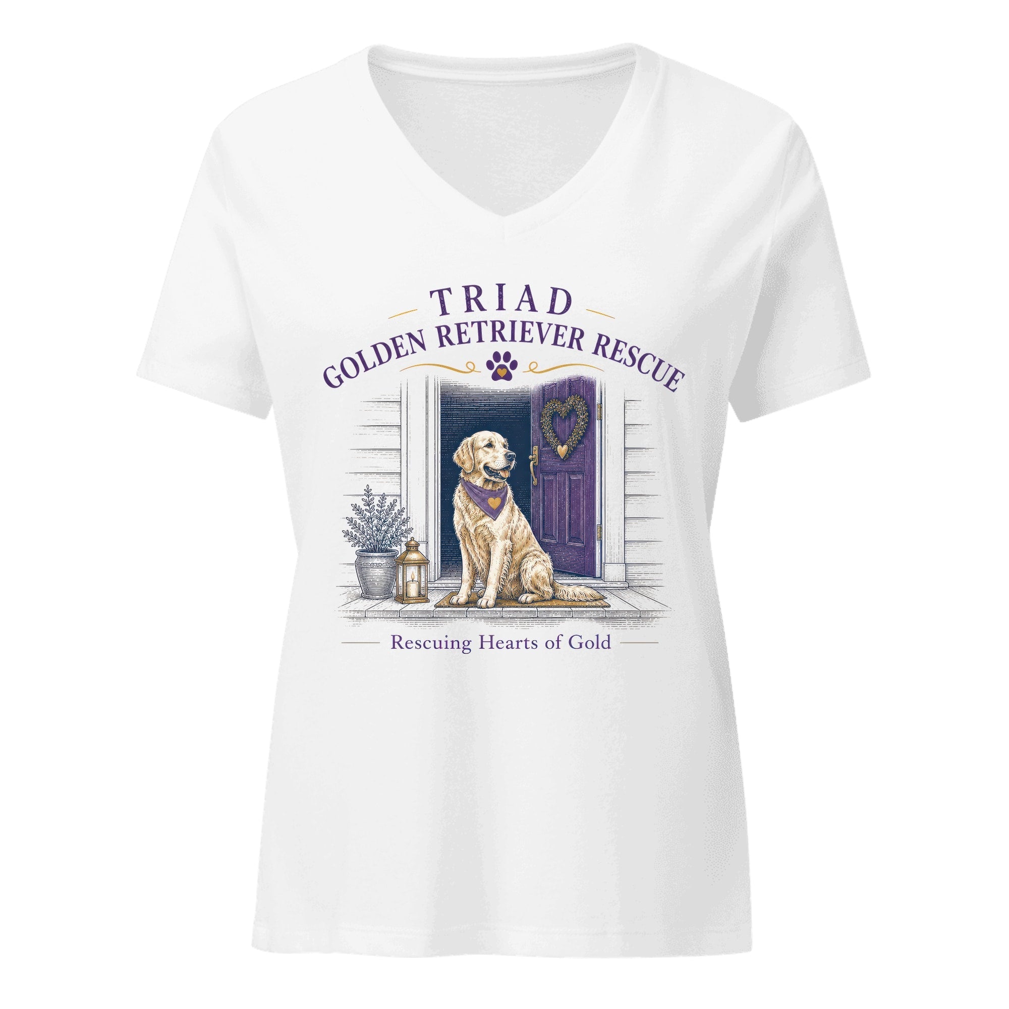 The Welcome Home Women's V-Neck — Solid White Blend