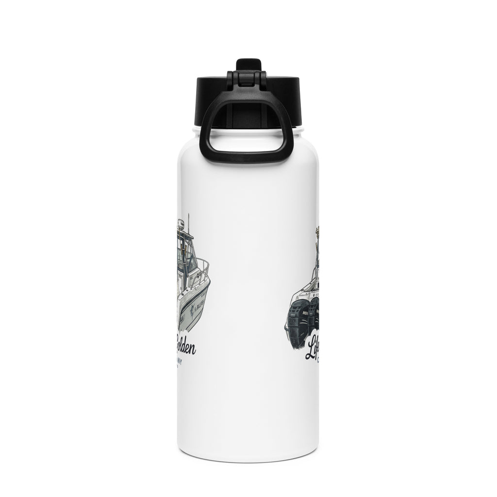 Boat Life Stainless steel water bottle with a straw lid