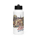 Liberty Golden Retrievers Stainless steel water bottle with a straw lid