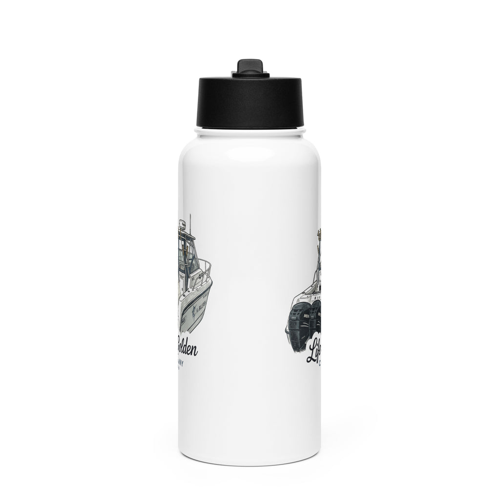 Boat Life Stainless steel water bottle with a straw lid