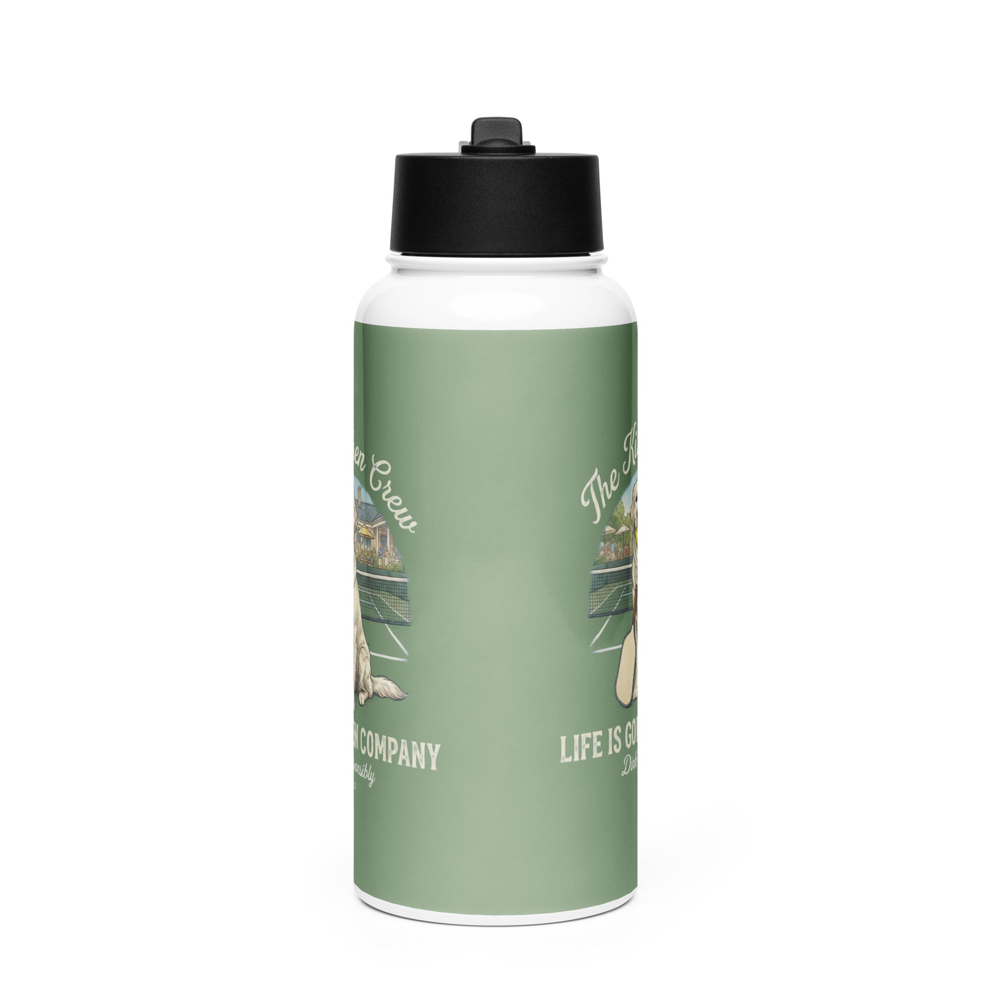 The Kitchen Crew Mother's Day Limited Edition Stainless steel water bottle with a straw lid