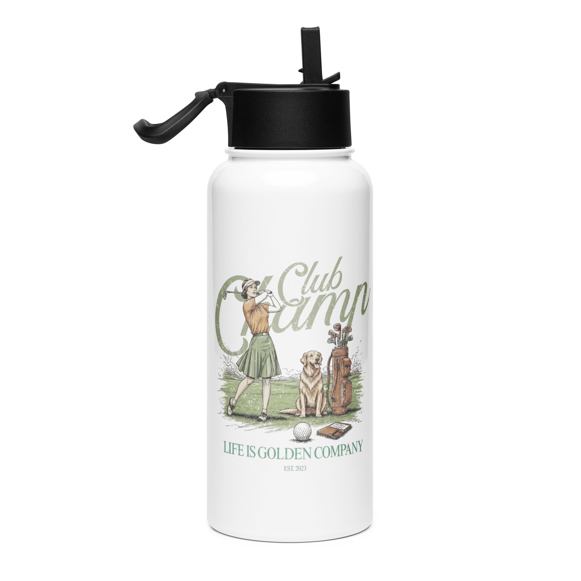 Club Champ Mother's Day Limited Edition Stainless steel water bottle with a straw lid