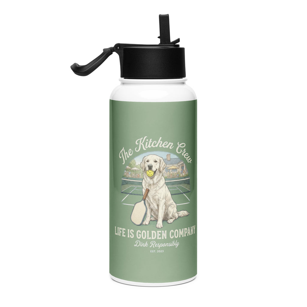 The Kitchen Crew Mother's Day Limited Edition Stainless steel water bottle with a straw lid