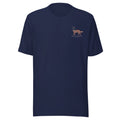 Stars & Stripes Golden Retriever Tee — Navy