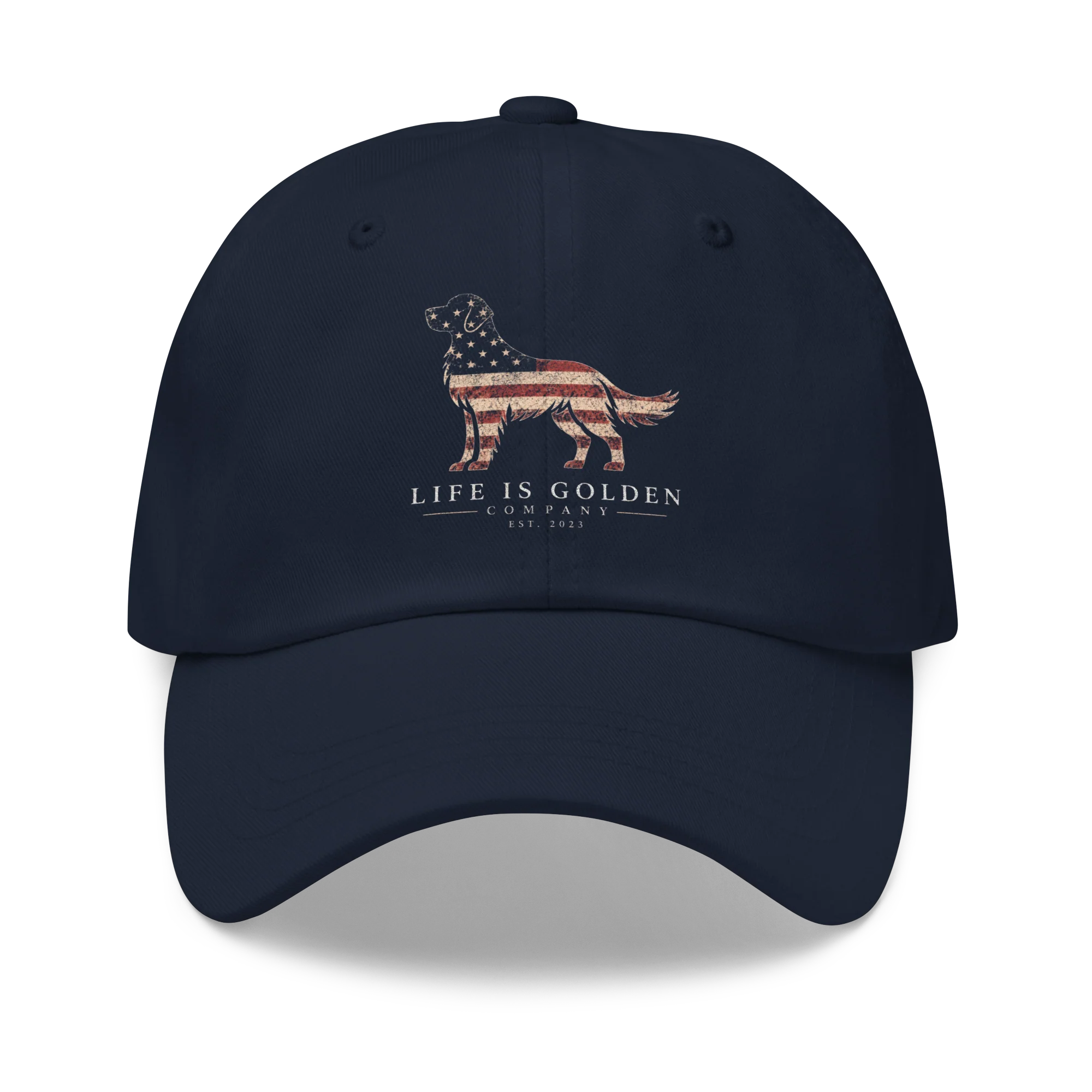 Stars & Stripes Golden Retriever Hat