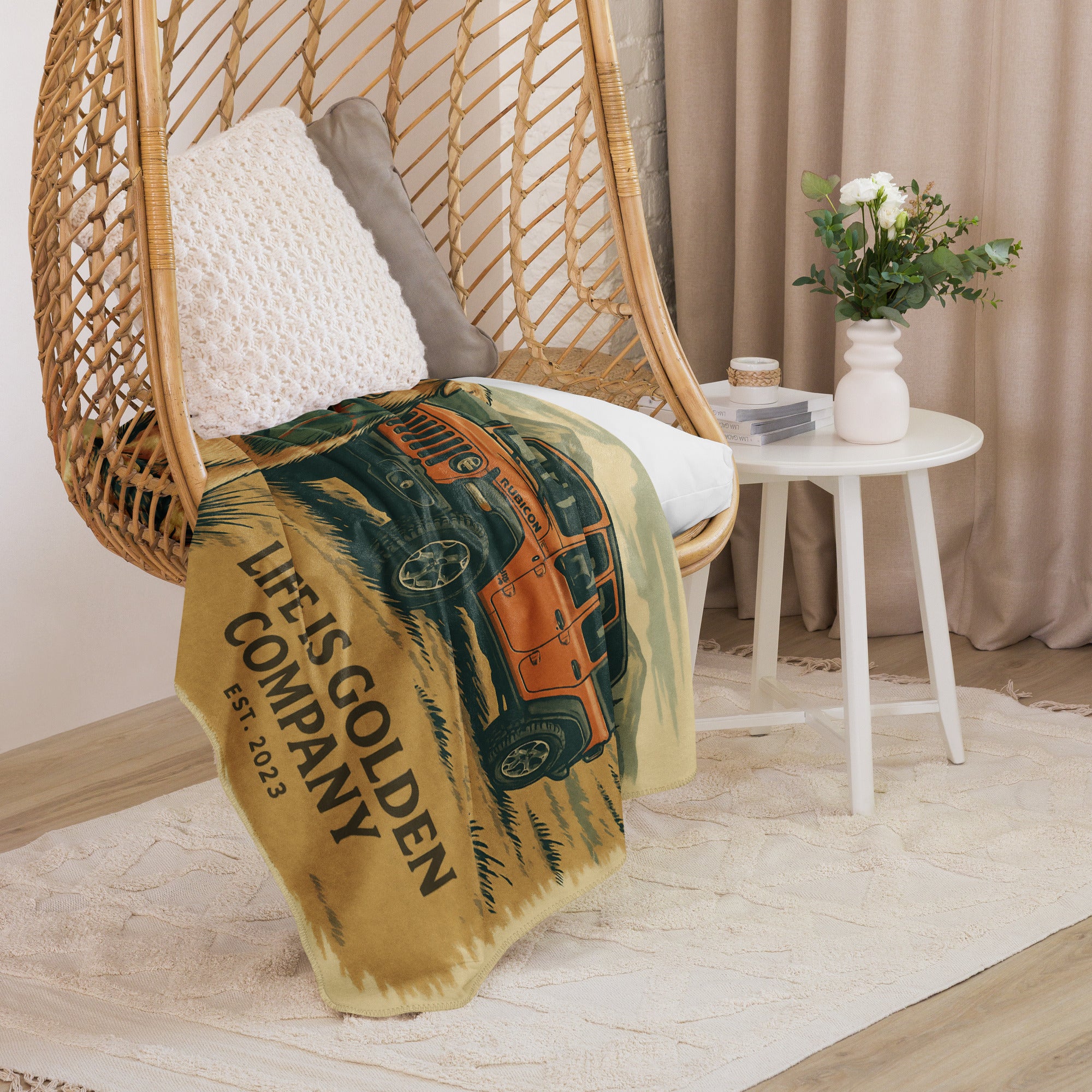 Rocky Mountain Retriever  Sherpa Blanket