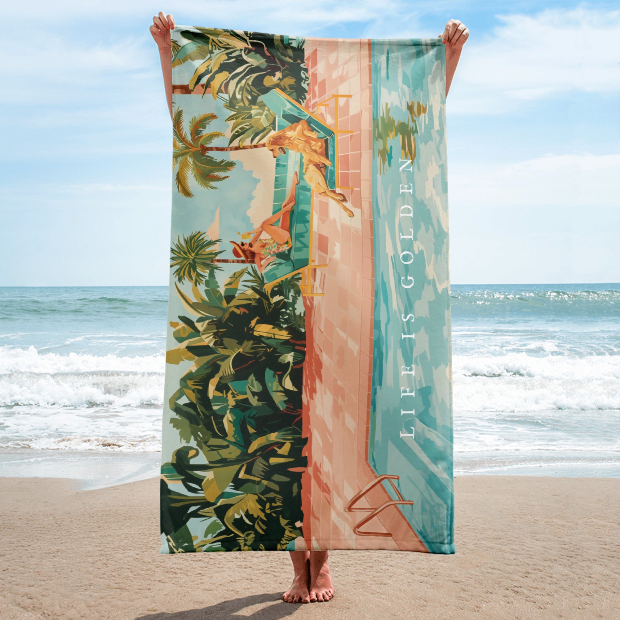 Golden Girls Poolside Towel
