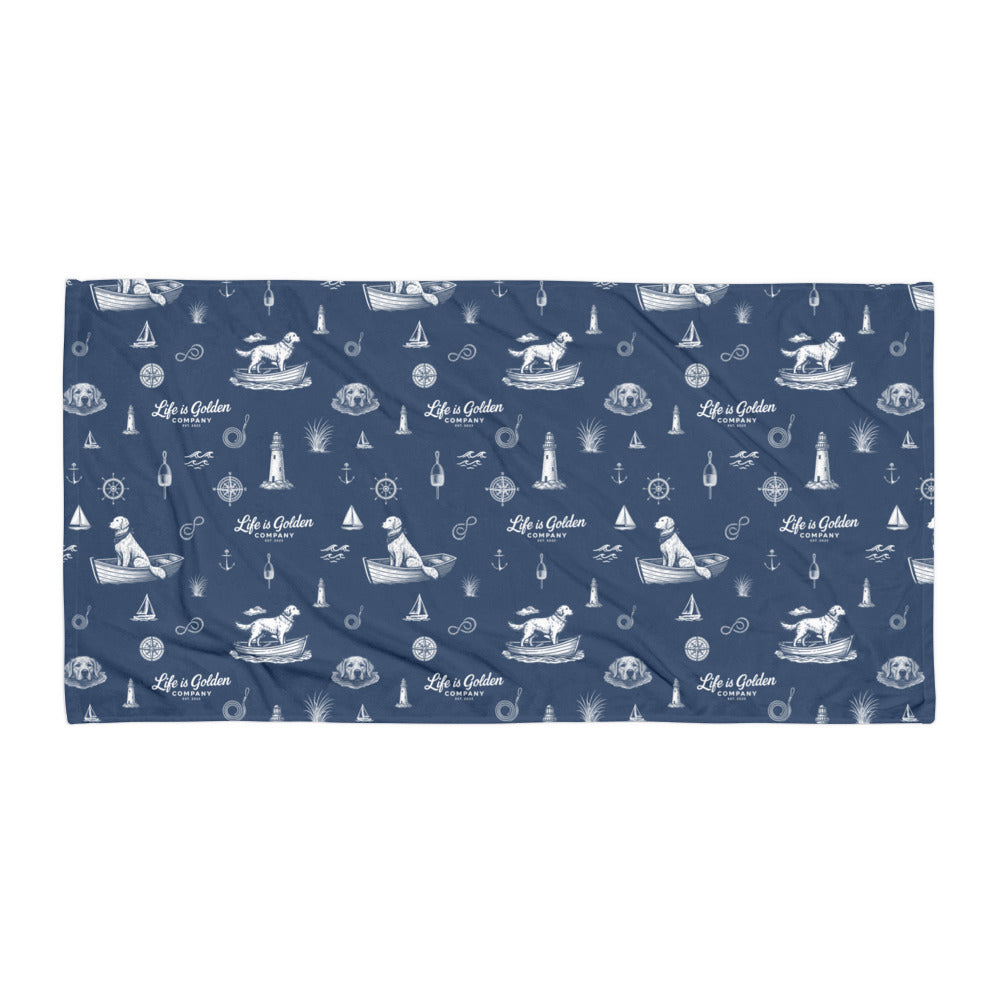 Golden Harbor Beach Towel