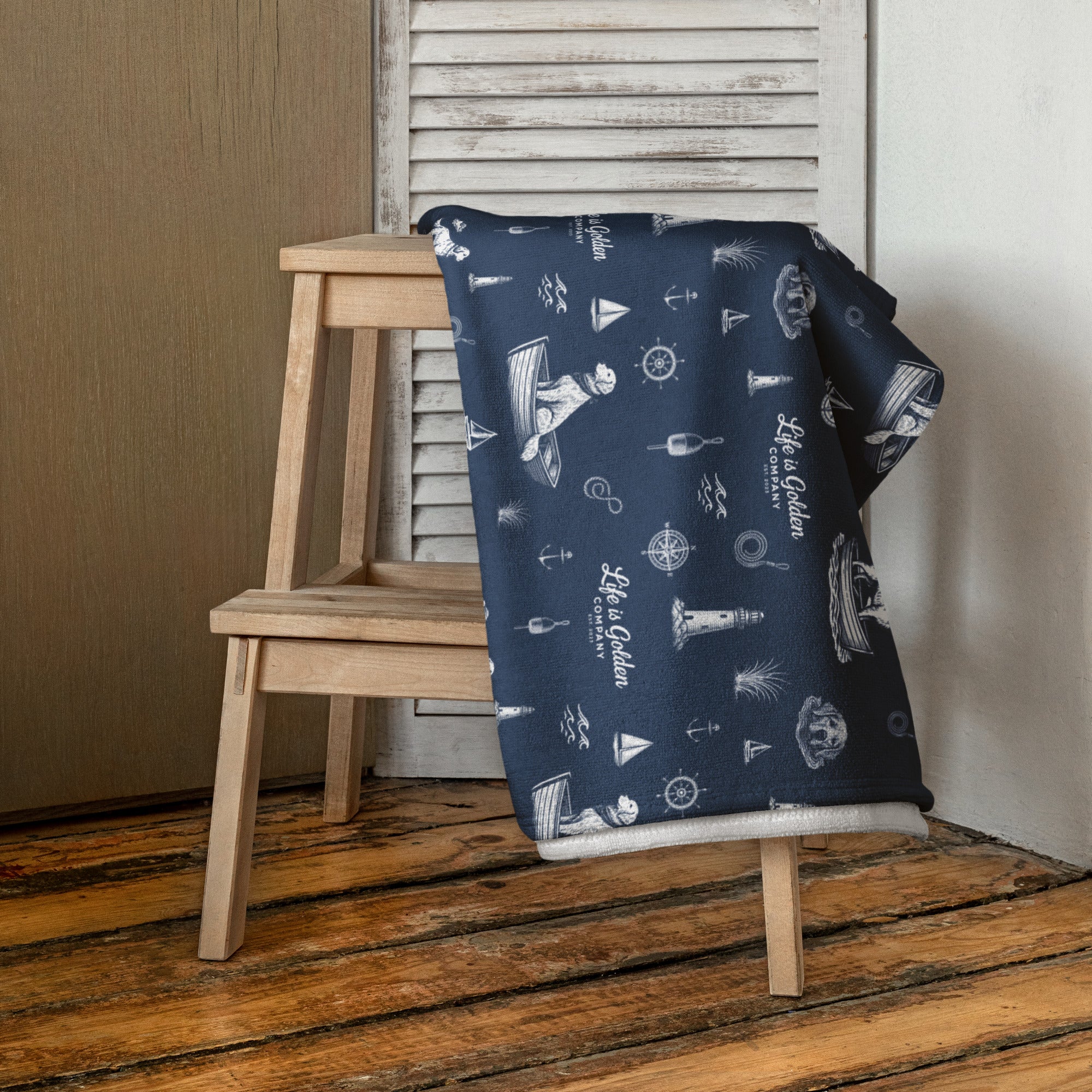 Golden Harbor Beach Towel