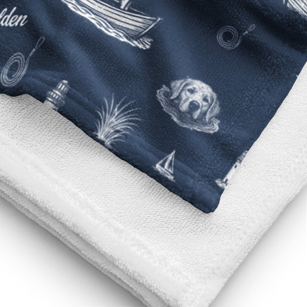 Golden Harbor Beach Towel