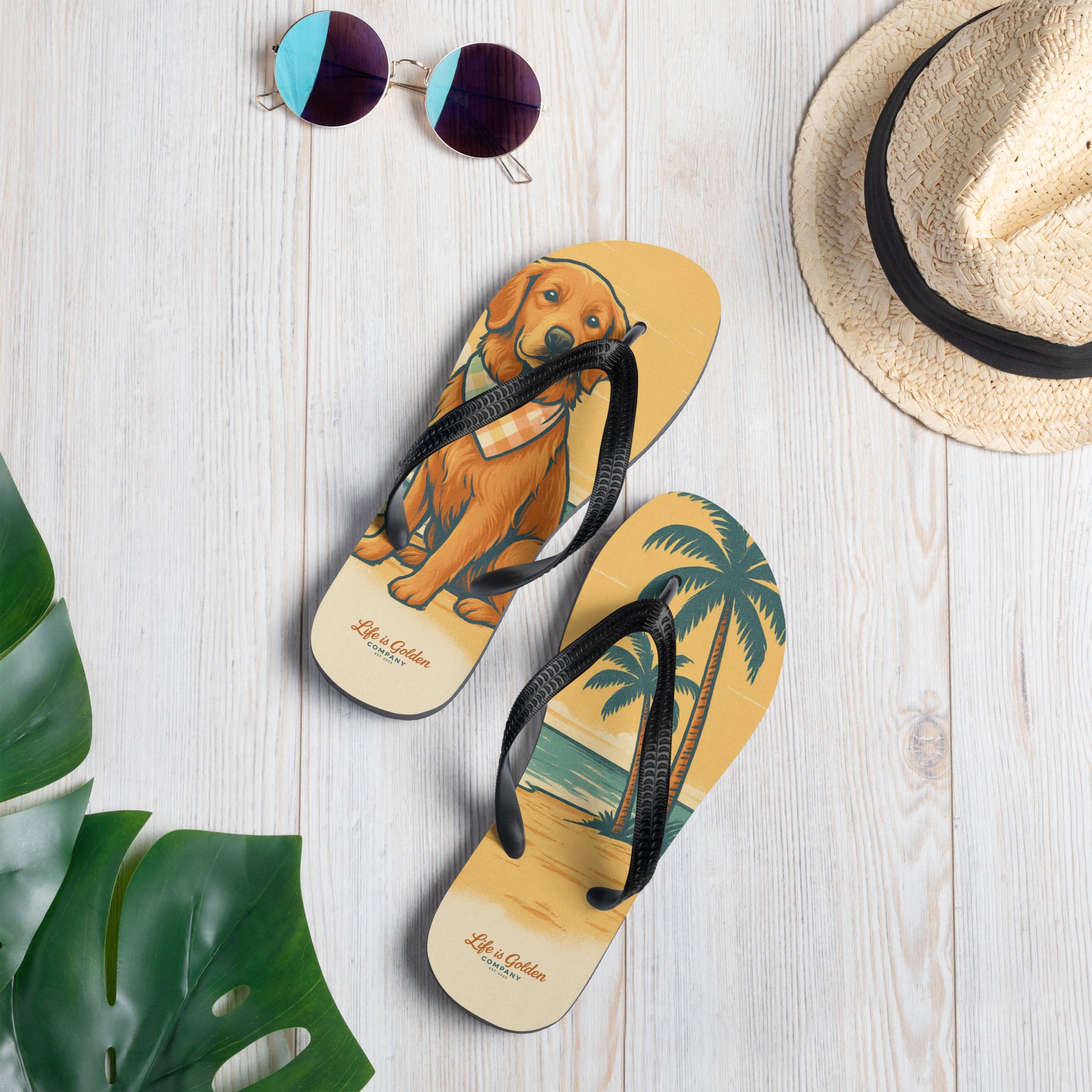 Barefoot &amp; Golden Sandals