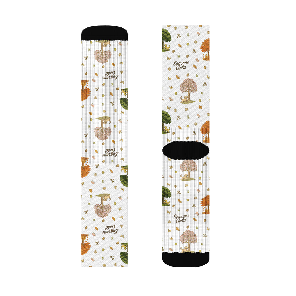 Seasons Gold Crew socks