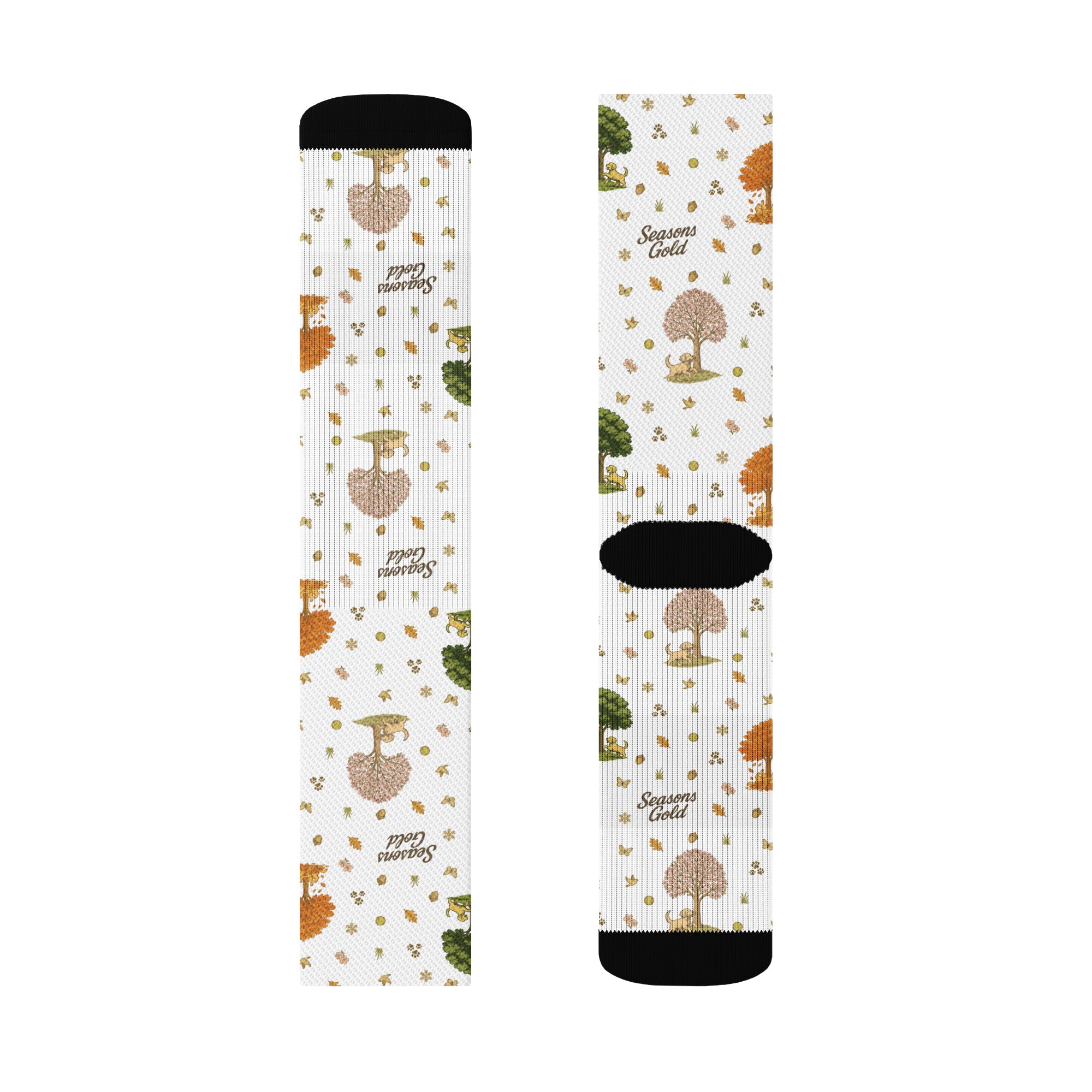 Seasons Gold Crew socks