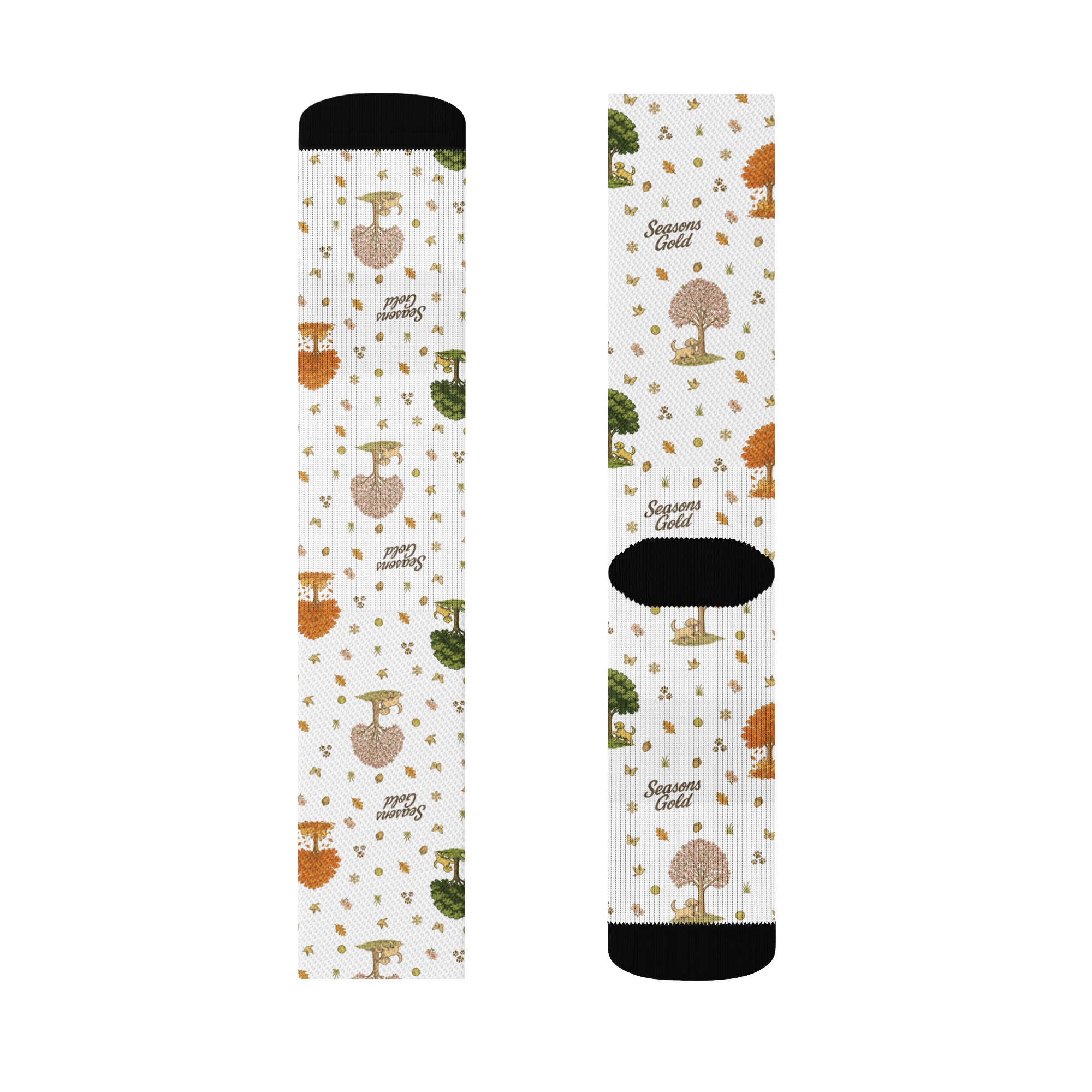 Seasons Gold Crew socks