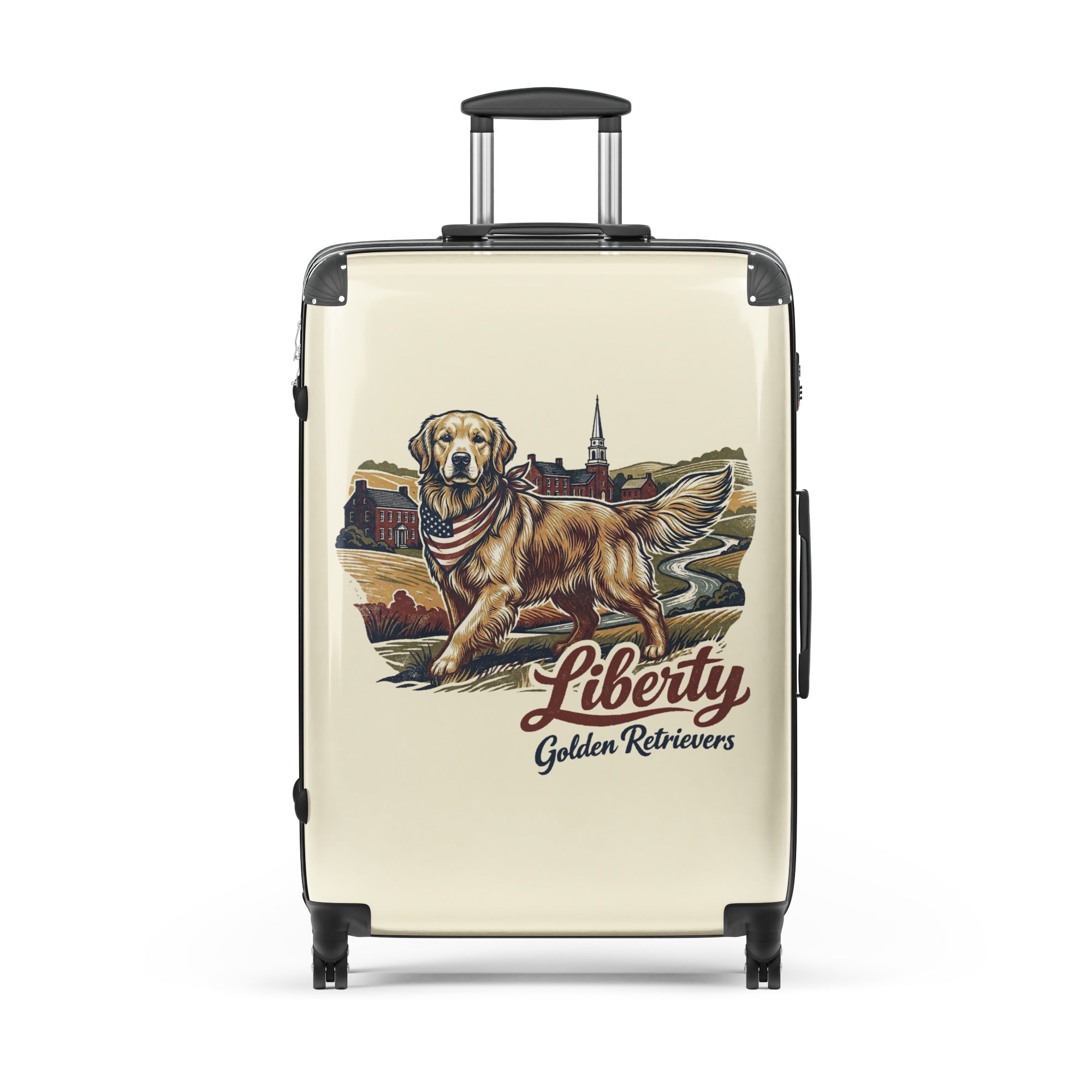 Liberty Golden Retrievers Hard-shell suitcase