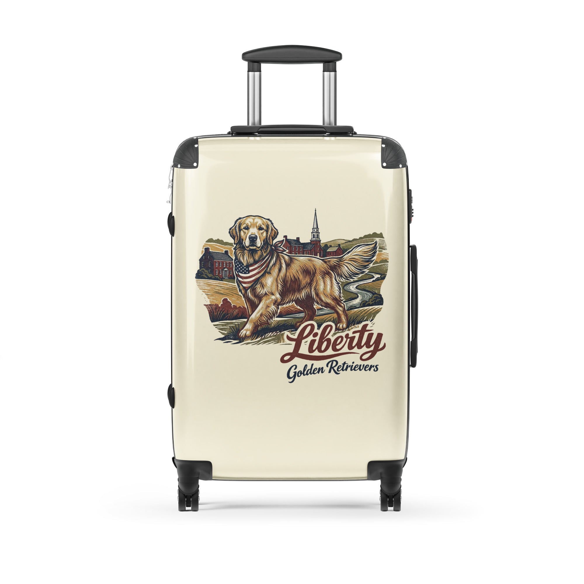 Liberty Golden Retrievers Hard-shell suitcase