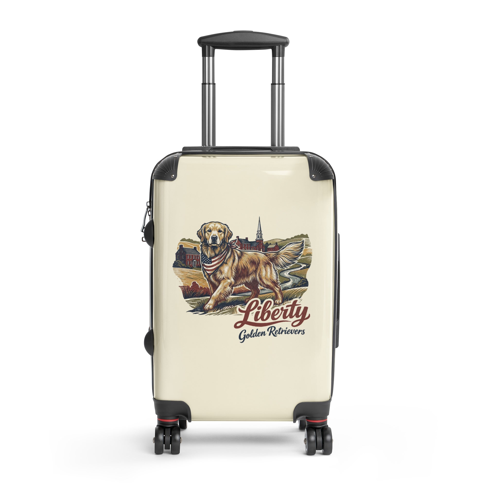 Liberty Golden Retrievers Hard-shell suitcase