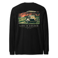 Sunset Cart Nap Long-Sleeve — Black back (updated wordmark)