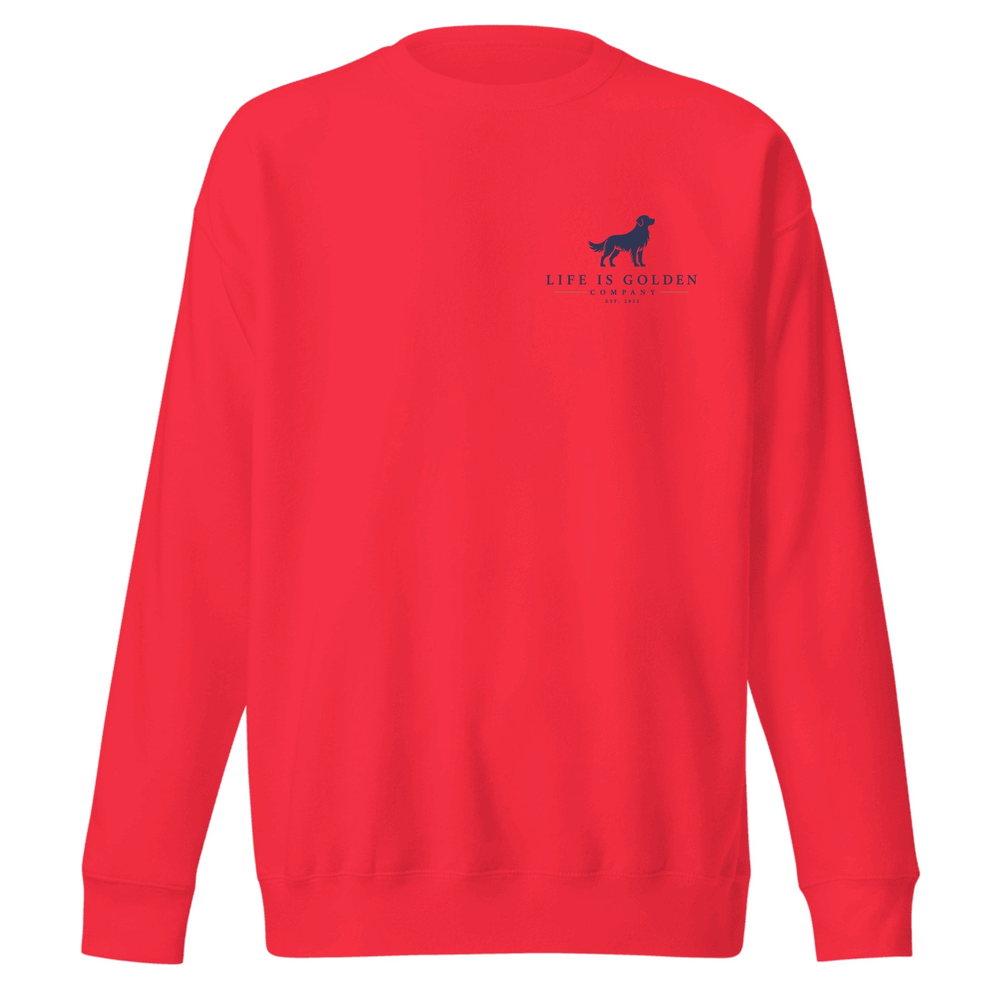 The Field Hockey Crewneck — Team Red (front)