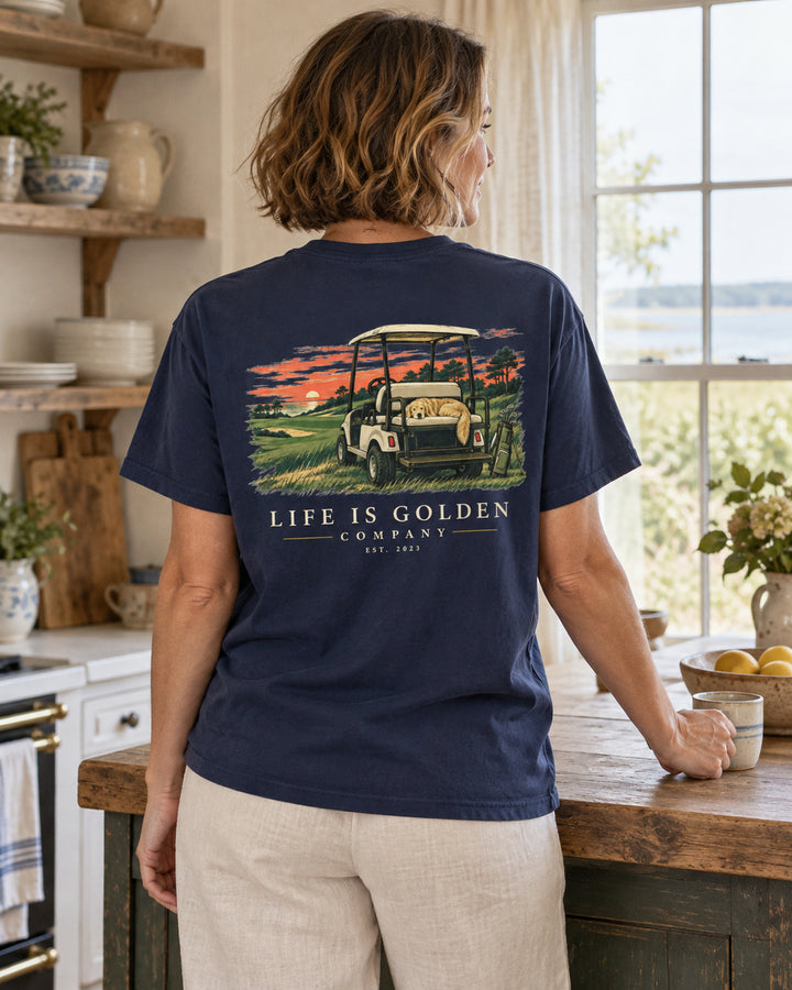 Sunset Cart Nap Heavyweight Tee