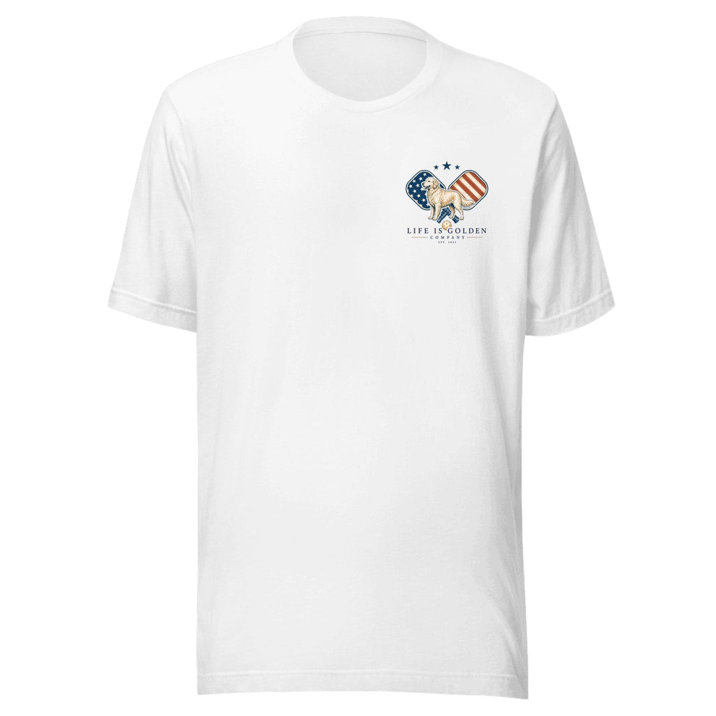 The Kitchen Line Tee — Solid White Blend (front)