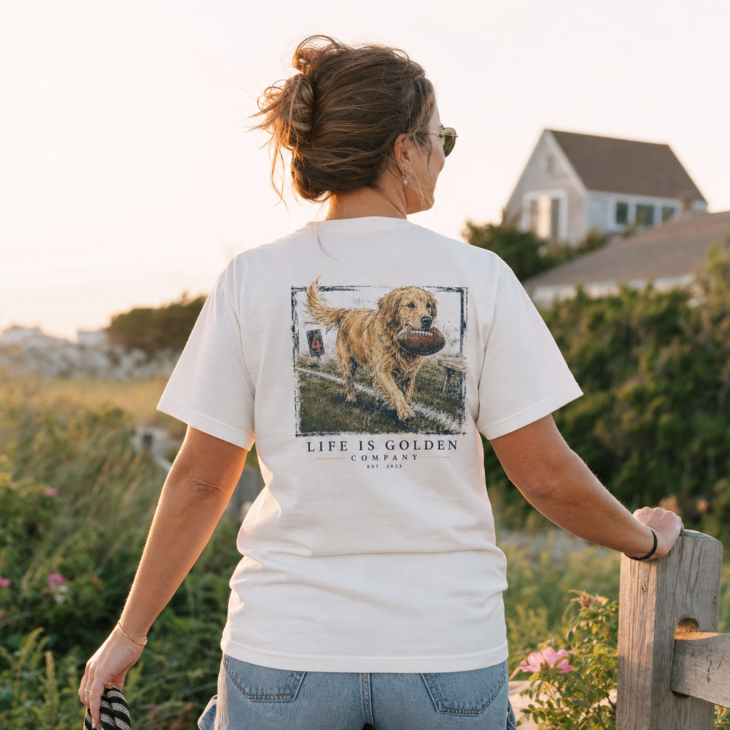 The Fourth Down Heavyweight Tee — lifestyle