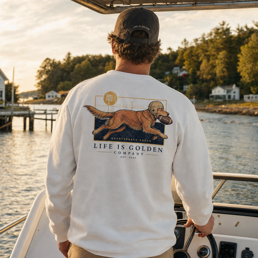 The Goal Line Crewneck — lifestyle