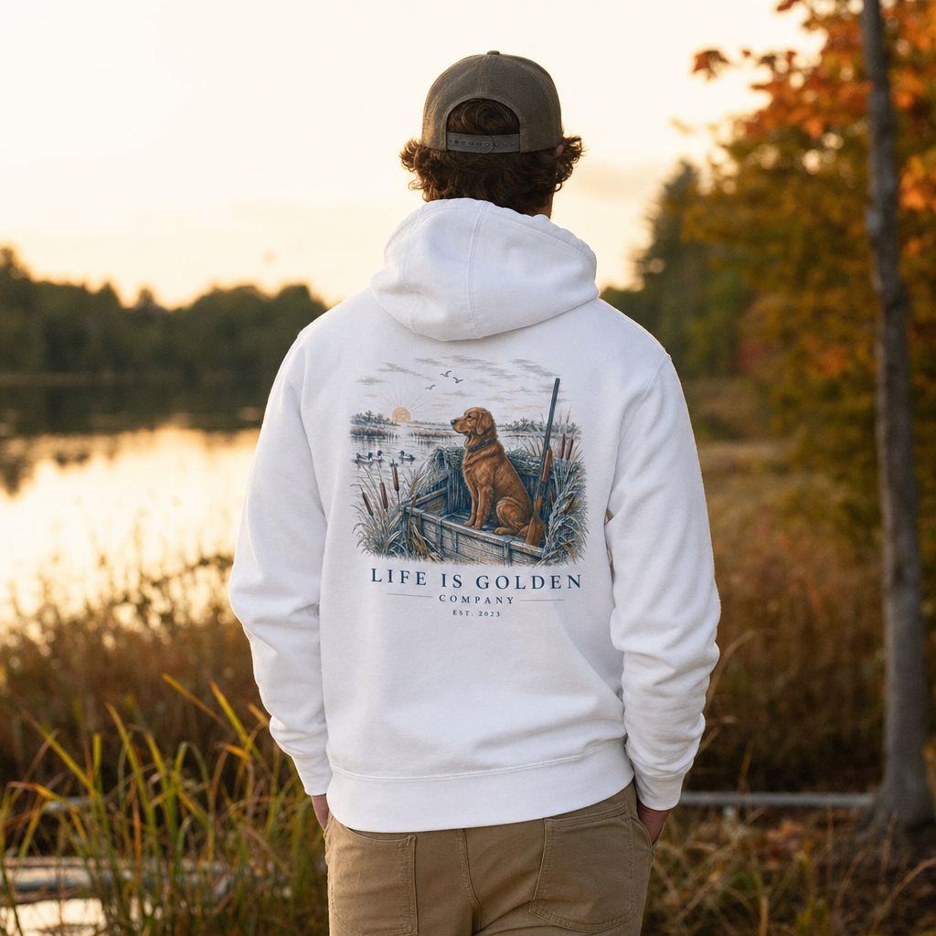 The Hunting Blind Hoodie — lifestyle